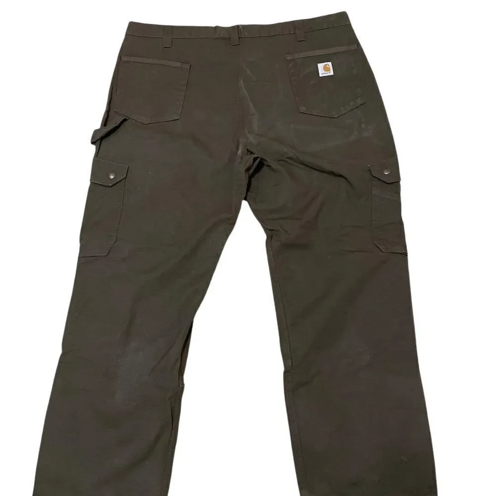Carhartt B342 DFE Relaxed Fit Ripstop Cargo Work Brown Pants Men's Sz 42x30